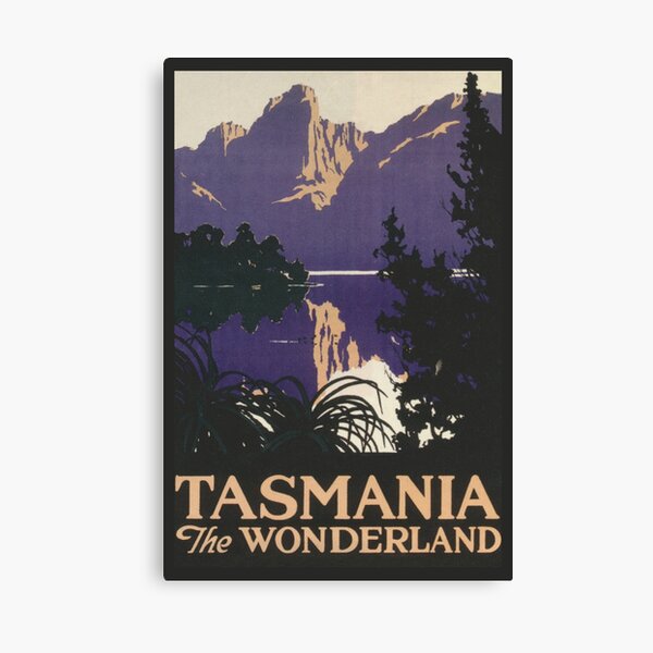 Tasmania Vintage Travel Poster Canvas Print