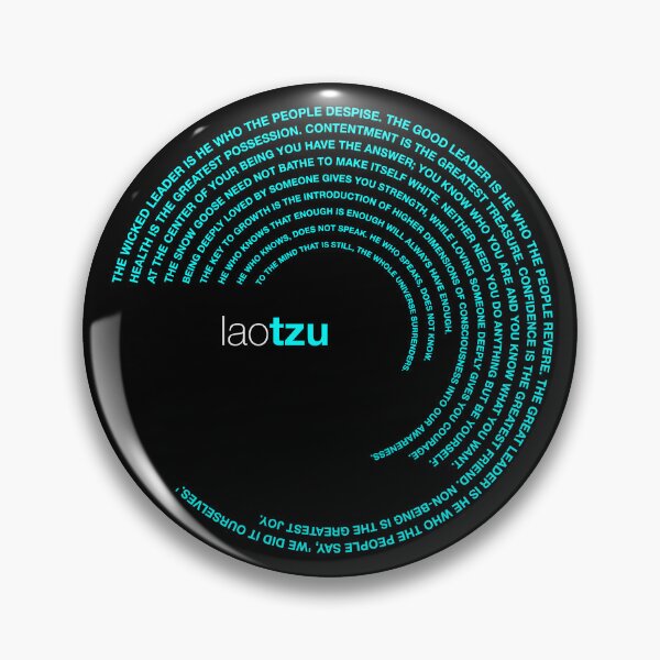 Item preview, Lao Tzu famous quotes poster [aqua] designed and sold by CMYKStudio.
