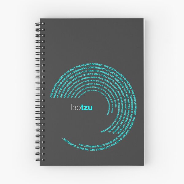 Item preview, Lao Tzu famous quotes poster [aqua] designed and sold by CMYKStudio.