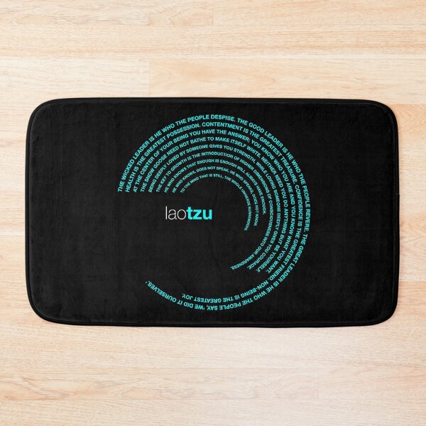 Item preview, Lao Tzu famous quotes poster [aqua] designed and sold by CMYKStudio.