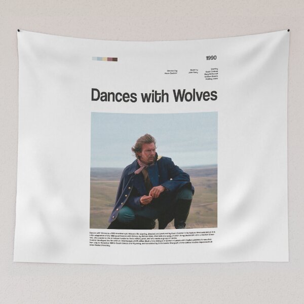 Item preview, Dances with Wolves movie poster designed and sold by paulrommer.