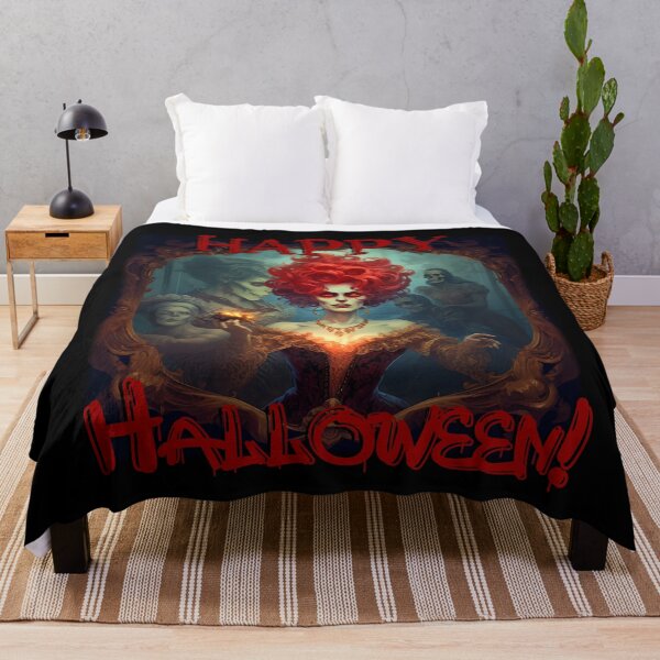 Item preview, "Sinister Halloween Soiree: Skulls, Malevolent Women, and a Haunting Atmosphere t-shirt and stickers designed and sold by Mickeymouse2023.