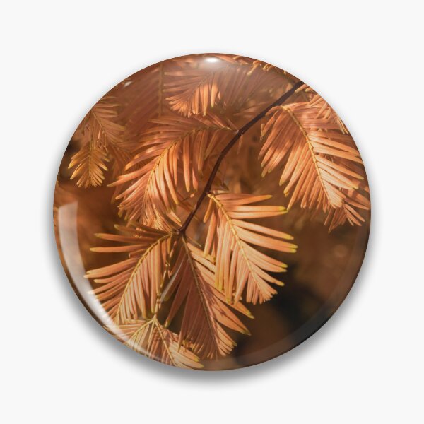Item preview, Autumnal Tamarack Branches in Rich Orange designed and sold by Georgia Mizuleva.