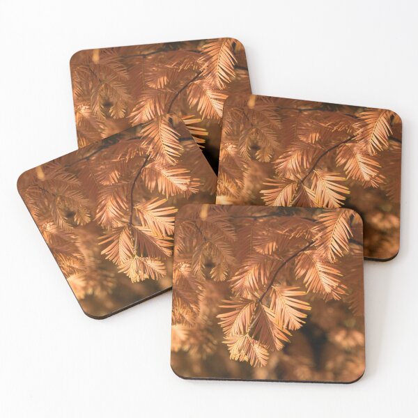 Item preview, Autumnal Tamarack Branches in Rich Orange designed and sold by Georgia Mizuleva.