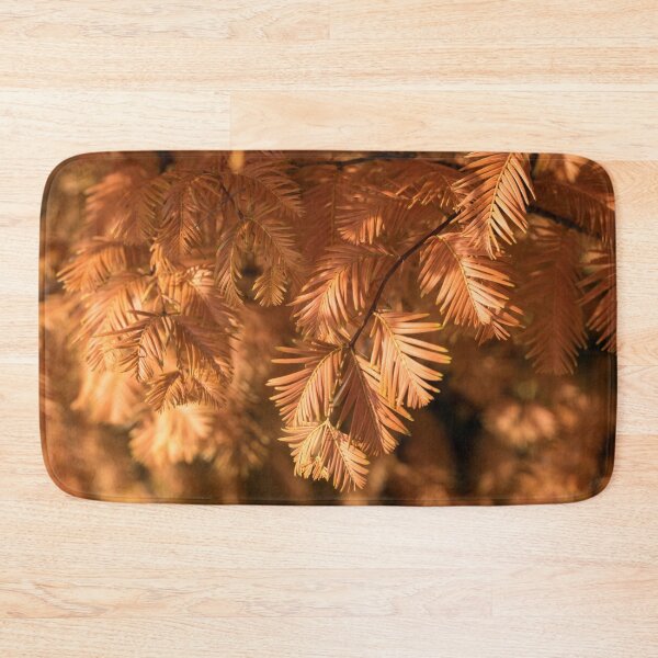 Item preview, Autumnal Tamarack Branches in Rich Orange designed and sold by Georgia Mizuleva.