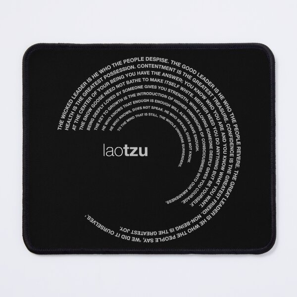 Item preview, Lao Tzu famous quotes poster [silver] designed and sold by CMYKStudio.