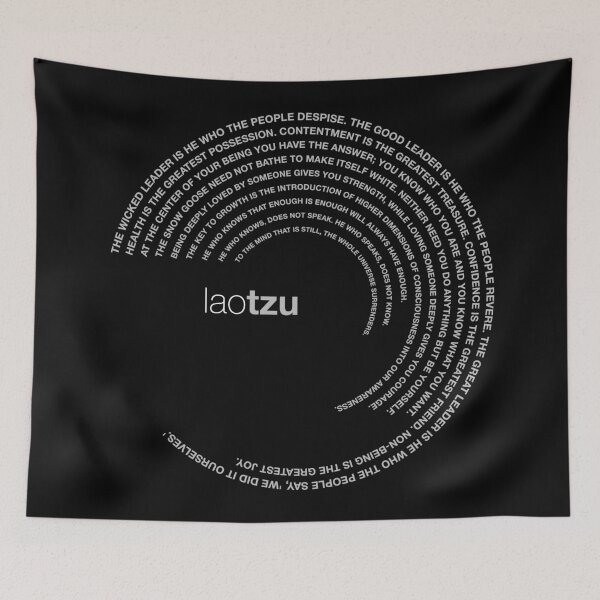 Item preview, Lao Tzu famous quotes poster [silver] designed and sold by CMYKStudio.