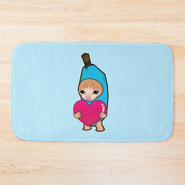 Item preview, SKY BLUE banana cat holding heart meme designed and sold by Rzera-.