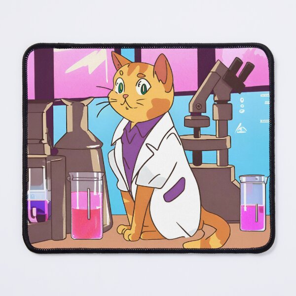 Item preview, Cat in a lab (wider frame) designed and sold by JohntumPhysics.