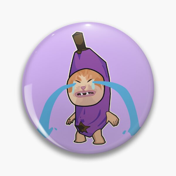 Item preview, VIOLET sad cry banana cat - happy hapi cat meme designed and sold by Rzera-.