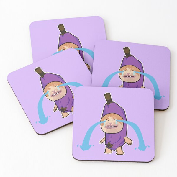 Item preview, VIOLET sad cry banana cat - happy hapi cat meme designed and sold by Rzera-.