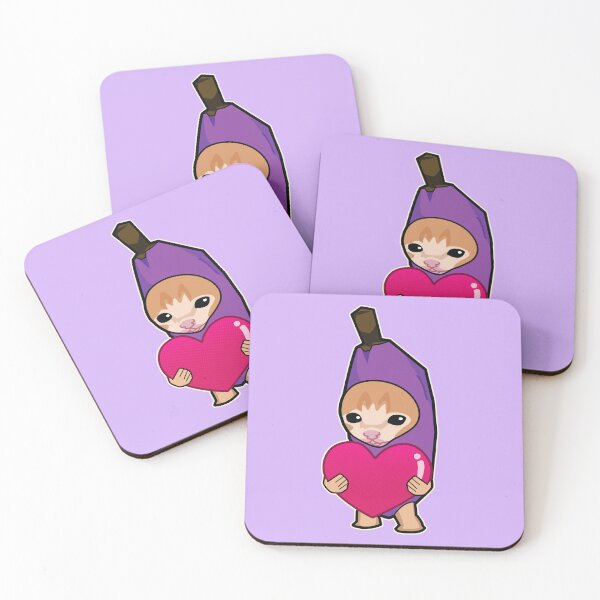 Item preview, VIOLET banana cat holding heart meme designed and sold by Rzera-.