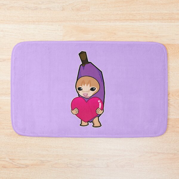 Item preview, VIOLET banana cat holding heart meme designed and sold by Rzera-.
