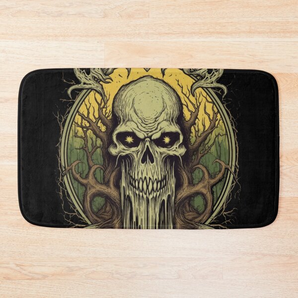 Item preview, Sinister Halloween Soiree: Skulls and a Haunting Atmosphere t-shirt and stickers  designed and sold by Mickeymouse2023.