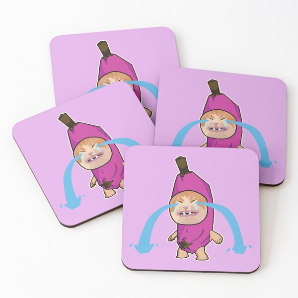 Item preview, PURPLE sad cry banana cat - happy hapi cat meme designed and sold by Rzera-.