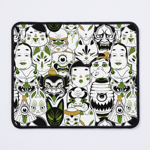 Item preview, Japanese Mask Festival_GreenYellow designed and sold by JuneDao.