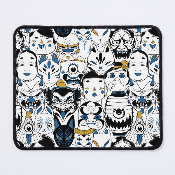 Item preview, Japanese Mask Festival_BlueYellow designed and sold by JuneDao.