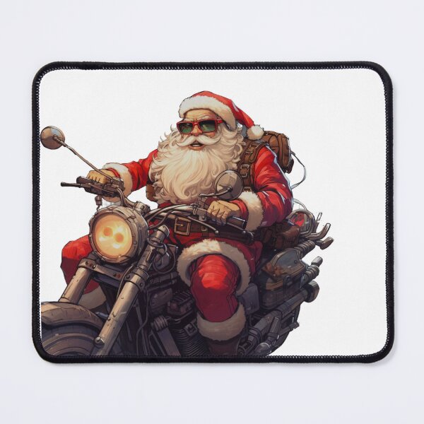 Item preview, Crazy Santa Claus on a motorcycle designed and sold by Tedos7.