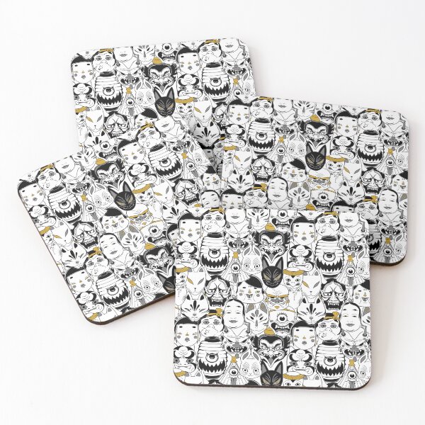 Item preview, Copy of Japanese Mask Festival_GreyYellow designed and sold by JuneDao.