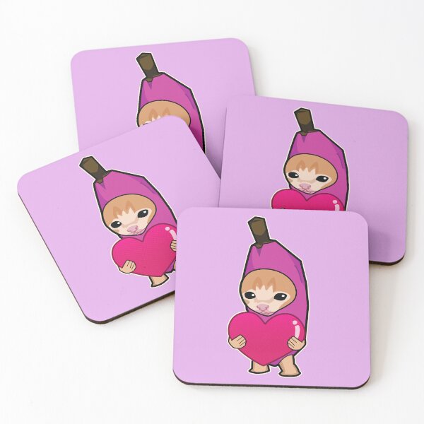 Item preview, PURPLE banana cat holding heart meme designed and sold by Rzera-.