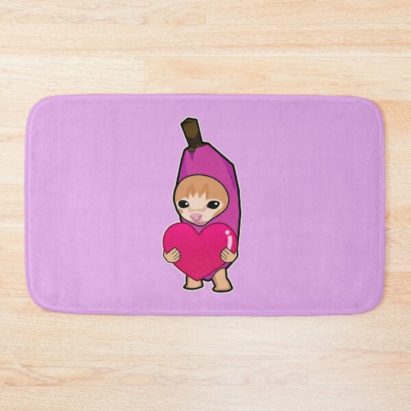 Item preview, PURPLE banana cat holding heart meme designed and sold by Rzera-.