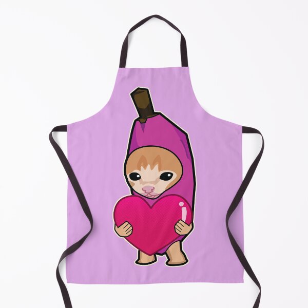Item preview, PURPLE banana cat holding heart meme designed and sold by Rzera-.