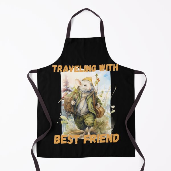 Item preview, Watercolor Rat Traveling with Best Friend Yellow designed and sold by Madlen-moon.