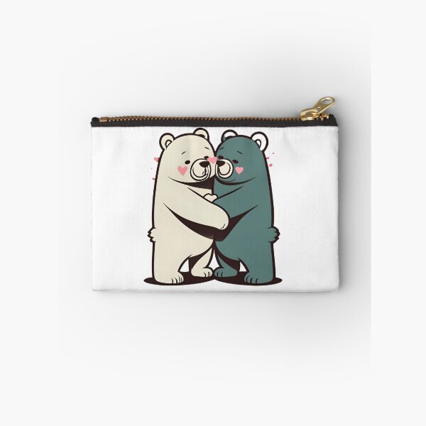 Item preview, Hug It Out - Two Teddy Bears Embrace Art Print designed and sold by ArtistriWear.
