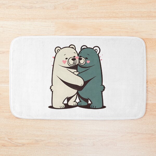 Item preview, Hug It Out - Two Teddy Bears Embrace Art Print designed and sold by ArtistriWear.