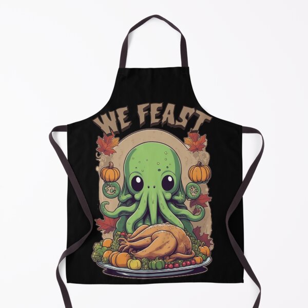 Item preview, Kawaii Cthulhu Thanksgiving - 'We Feast' designed and sold by WolfMerrik.