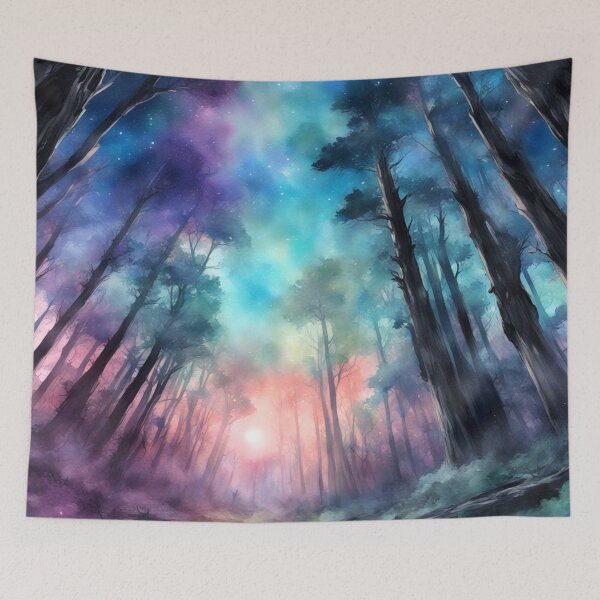 Item preview, Enchanted Colorful Forest designed and sold by cr6zym1nd.