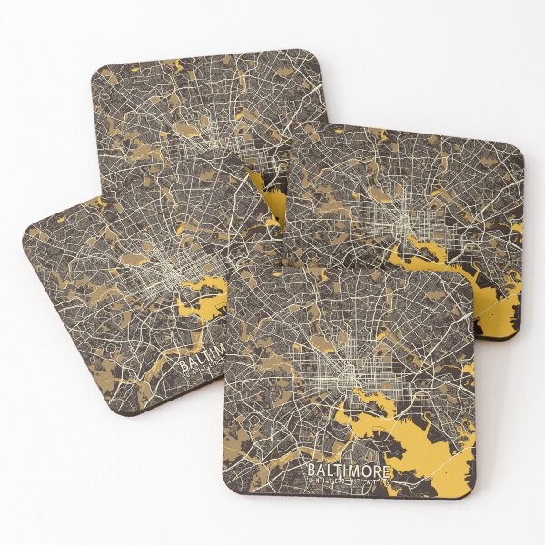 Item preview, Baltimore City Map of Maryland, USA - Pastel designed and sold by deMAP.