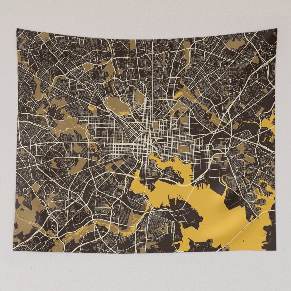 Item preview, Baltimore City Map of Maryland, USA - Pastel designed and sold by deMAP.