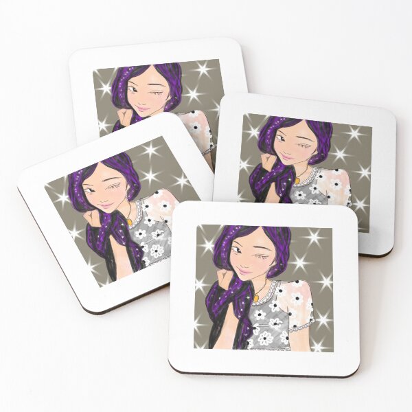Item preview, Beautiful Girl winking designed and sold by TheOwlyNerdShop.