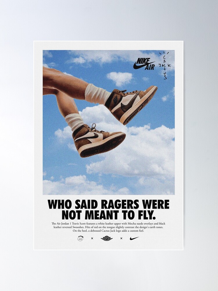 Nike Air Jordan 1 Travis Scott Poster by MLACreativeShop