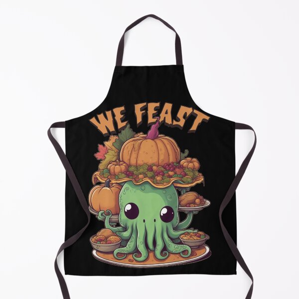 Item preview, Kawaii Cthulhu Thanksgiving - 'We Feast' designed and sold by WolfMerrik.