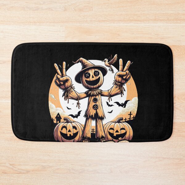 Item preview, Gourd Vibes: Halloween Scarecrow's Autumnal Delight designed and sold by rattob.