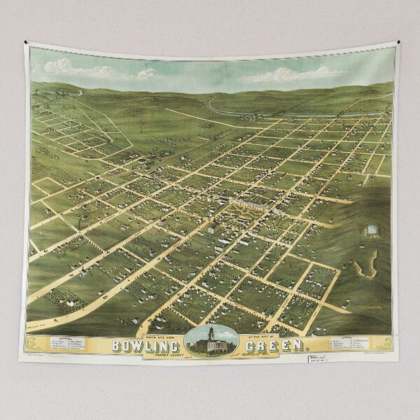 Item preview, Bird's Eye View of Bowling Green, Kentucky (1871) designed and sold by allhistory.