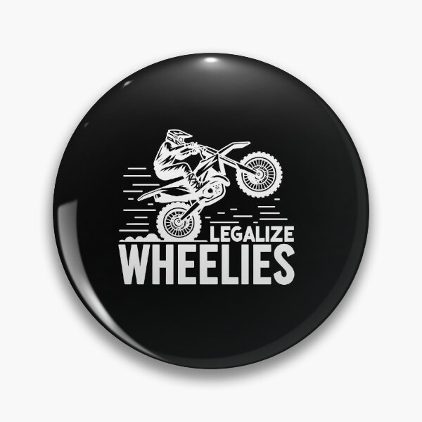 Aperçu de l'œuvre Légaliser le design BMX Wheelies White créée et vendue par DBUniverse.