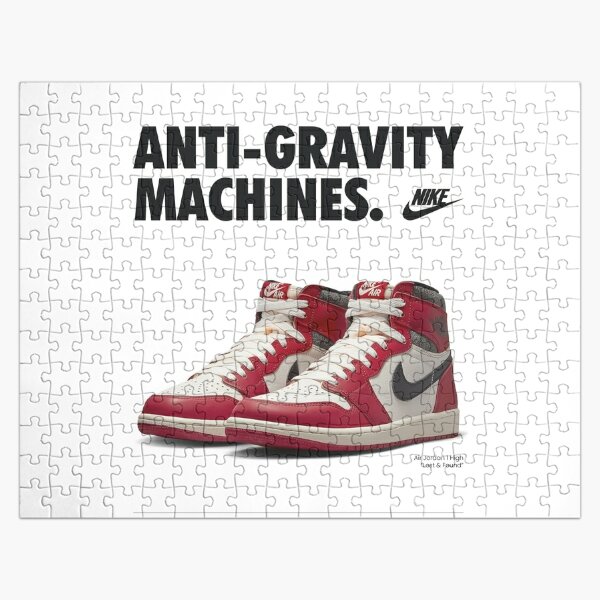 Nike Air Jordan 1 Chicago Lost & Found Jigsaw Puzzle by MLACreativeShop