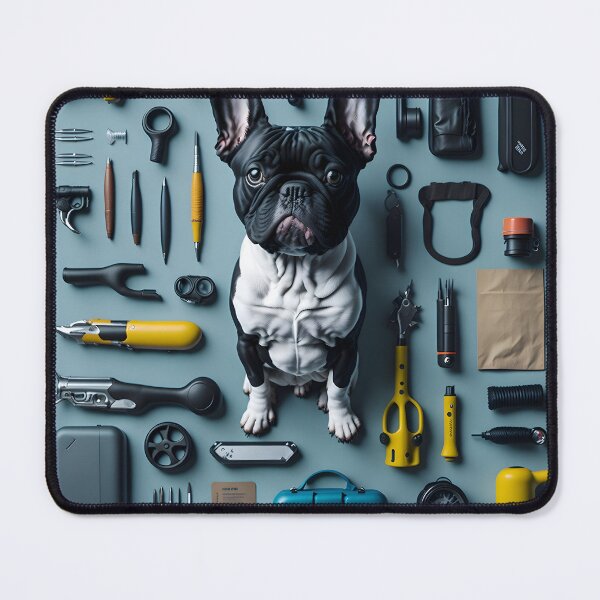 Item preview, "Creating 'French Bulldog Tool Kits' Artwork: A Creative Fusion of Canine Charm and Handy Tools." designed and sold by Best-Art-32.