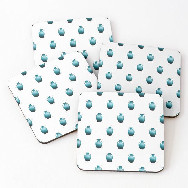 Item preview, Duck Egg Blue Portland Vase (Alternate Pattern and multi sticker/magnets) designed and sold by MadeByGeeClowes.