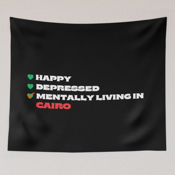 Aperçu de l'œuvre Vivre mentalement au Caire créée et vendue par Itsheartshop.