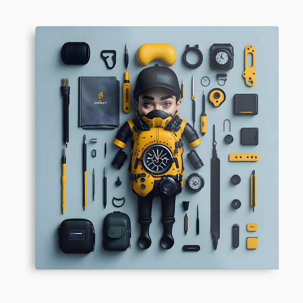 Item preview, "Captivating Illustrations of Toy Tool Kits: A Playful World of Imagination" designed and sold by Best-Art-32.