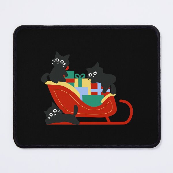 Item preview, Cats have taken control of Santa's sleigh. designed and sold by Slavic-Design.