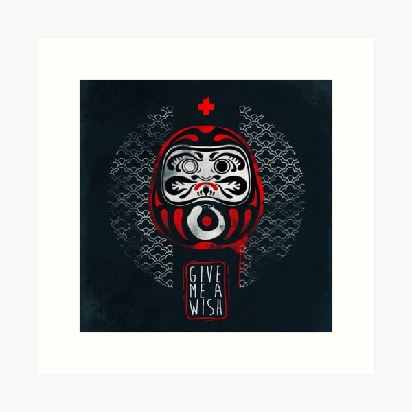 Japanese Daruma Doll Art Print