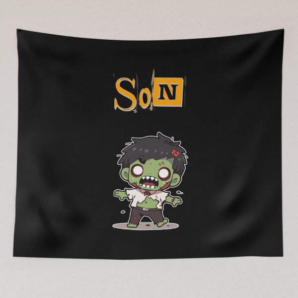 Item preview, Cute Son Zombie Halloween Family Group designed and sold by wazhyp.