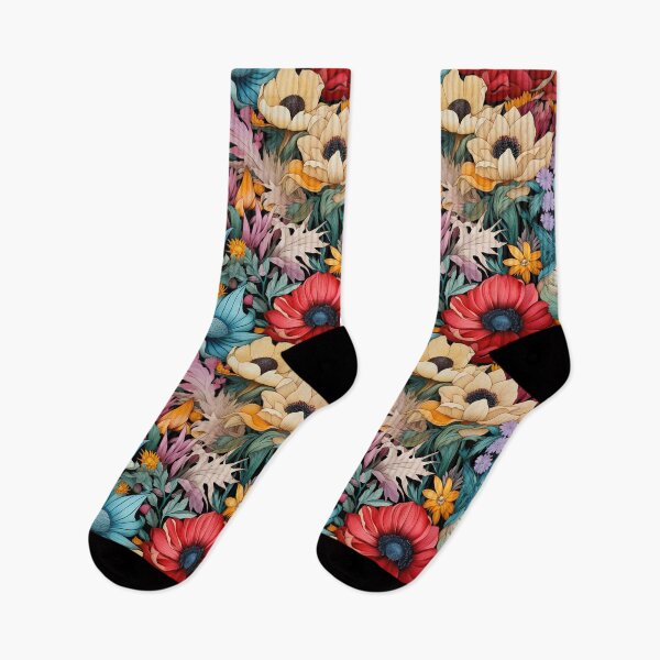 Item preview, multicolored floral seamless pattern designed and sold by Autaporn199.