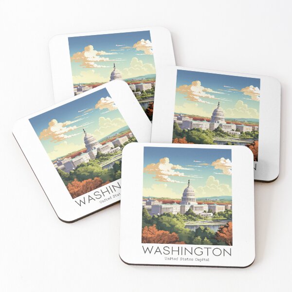 Item preview, A Vintage Travel Illustration of Washington D.C. - US  designed and sold by GoodOldVintage.