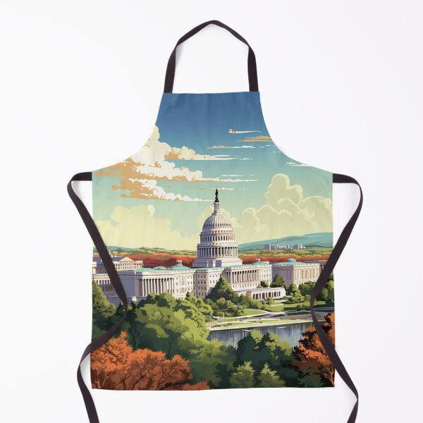 Item preview, A Vintage Travel Illustration of Washington D.C. - US designed and sold by GoodOldVintage.